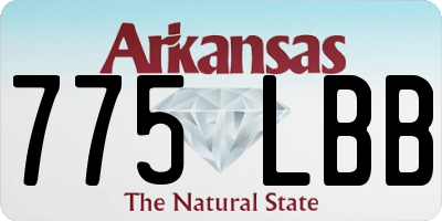 AR license plate 775LBB