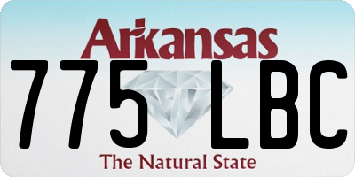 AR license plate 775LBC