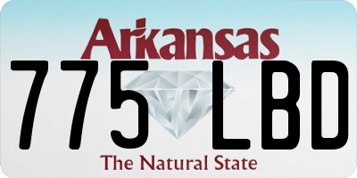 AR license plate 775LBD
