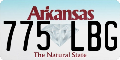 AR license plate 775LBG