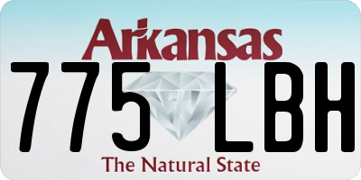 AR license plate 775LBH