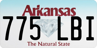 AR license plate 775LBI