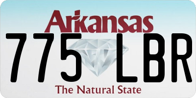 AR license plate 775LBR