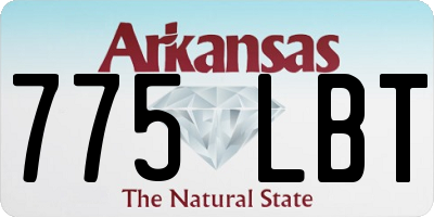 AR license plate 775LBT