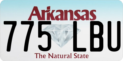 AR license plate 775LBU