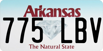 AR license plate 775LBV