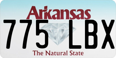 AR license plate 775LBX