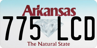 AR license plate 775LCD