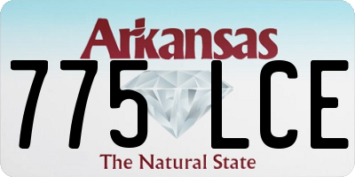 AR license plate 775LCE
