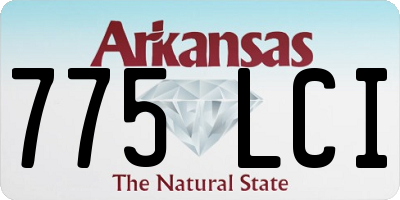 AR license plate 775LCI
