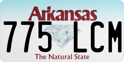 AR license plate 775LCM