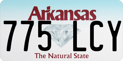 AR license plate 775LCY