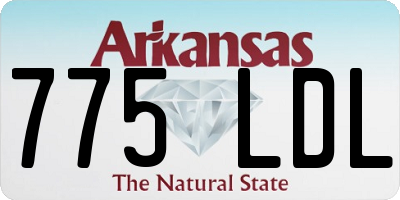 AR license plate 775LDL