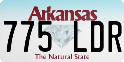 AR license plate 775LDR
