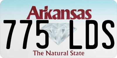 AR license plate 775LDS