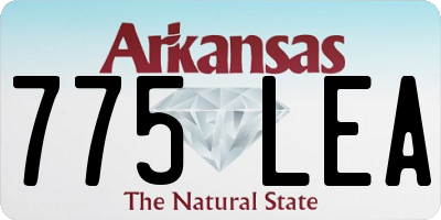 AR license plate 775LEA