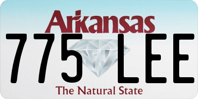 AR license plate 775LEE