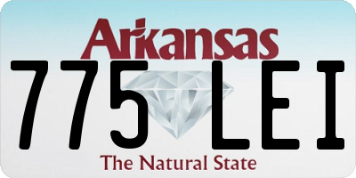 AR license plate 775LEI