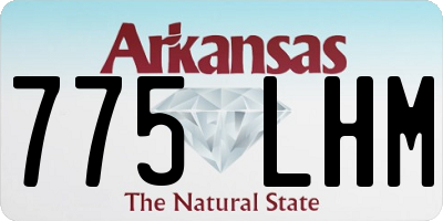 AR license plate 775LHM