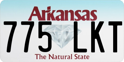 AR license plate 775LKT