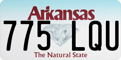 AR license plate 775LQU