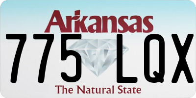 AR license plate 775LQX