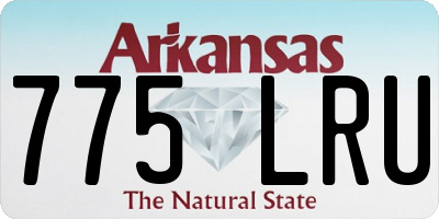 AR license plate 775LRU