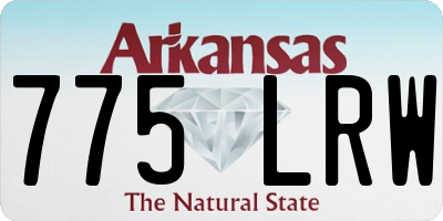AR license plate 775LRW