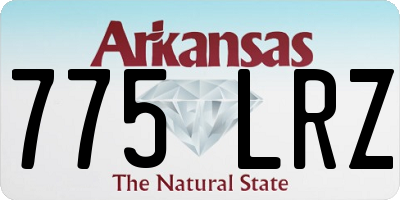 AR license plate 775LRZ