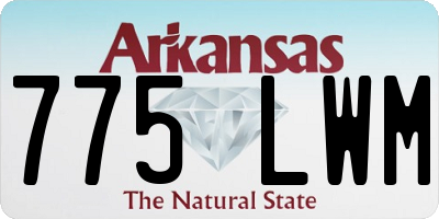 AR license plate 775LWM