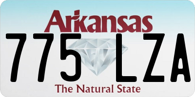 AR license plate 775LZA