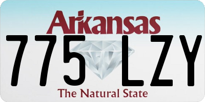 AR license plate 775LZY