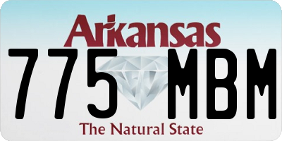 AR license plate 775MBM