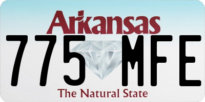 AR license plate 775MFE