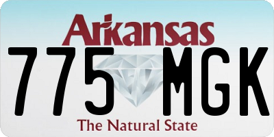 AR license plate 775MGK