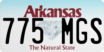 AR license plate 775MGS