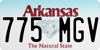 AR license plate 775MGV