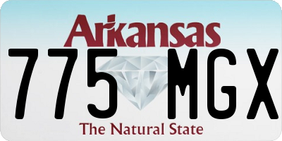 AR license plate 775MGX