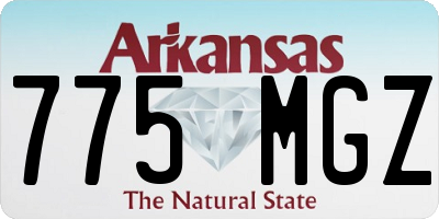 AR license plate 775MGZ