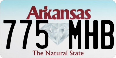 AR license plate 775MHB