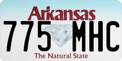 AR license plate 775MHC