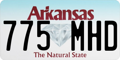 AR license plate 775MHD