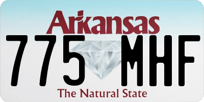 AR license plate 775MHF