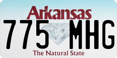 AR license plate 775MHG