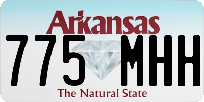 AR license plate 775MHH