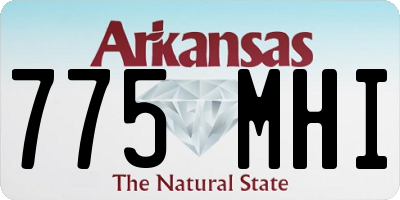 AR license plate 775MHI