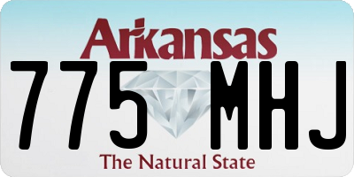 AR license plate 775MHJ