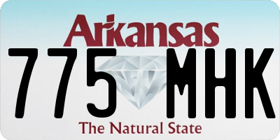 AR license plate 775MHK