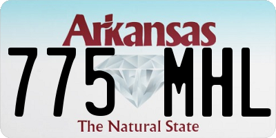 AR license plate 775MHL