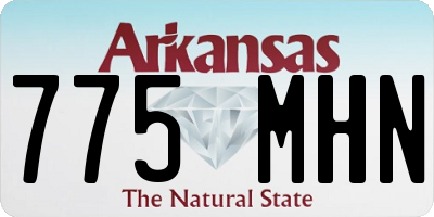 AR license plate 775MHN
